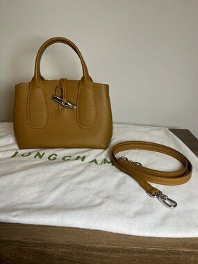 Longchamp Roseau Small - Natural leather